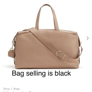 NWT Cuyana Leather Weekender Bag - Black